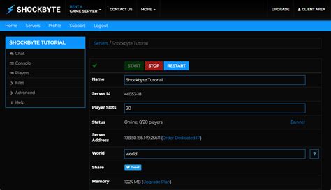 shockbyte control panel|how to log into multicraft shockbyte.